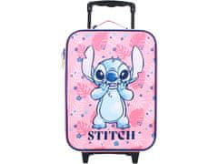 Vadobag Růžový dětský kufr Stitch Made to Roll