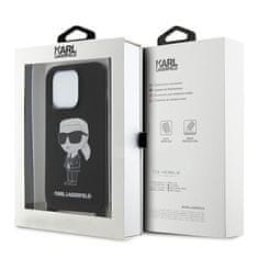 Karl Lagerfeld Kryt Karl Lagerfeld KLHCP15XSCBSKNK Apple iPhone 15 Pro Max hardcase Crossbody Silicone Ikonik black