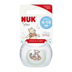 Nuk Dudlík Disney Medvídek Pú v boxu, bílý 6-18m