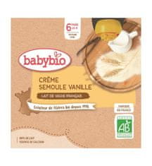 Babybio Kapsička krém vanilka krupička 4x 85 g