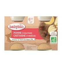 Babybio Jablko s kaštanovým pyré 2x 130 g