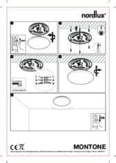 NORDLUX NORDLUX stropní svítidlo Montone 30 2700K 10W LED bílá 49956101