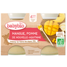 Babybio Příkrm jablko mango 2x 130 g