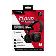 HyperX HP Cloud Mini/BT/Bezdrát/Černá-červená