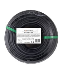 sapro Koaxiální kabel CONO-TECH RG6 NS CB113 1,13mm CU, Trishield, PE, 6,8mm, 100m černý