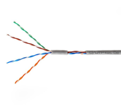 sapro UTP kabel CONO-TECH, LAN CAT5e, PVC, šedý, 305m