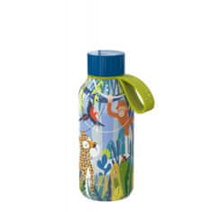 QUOKKA Quokka Kids, Nerezová láhev / termoska s poutkem Jungle, 330ml, 40145