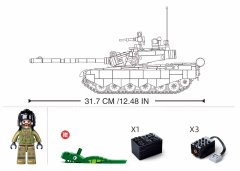 Sluban Army Power RC Tamk ZTZ-99AS