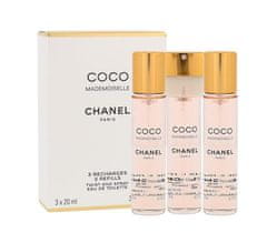 Chanel 3x20ml coco mademoiselle, toaletní voda, náplň