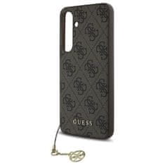 Guess Originální kryt GUESS - hardcase 4G Charms Collection GUHCS24FEGF4GBR pro Samsung Galaxy S24 FE Brown