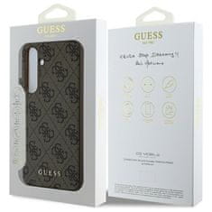 Guess Originální kryt GUESS - hardcase 4G Charms Collection GUHCS24FEGF4GBR pro Samsung Galaxy S24 FE Brown