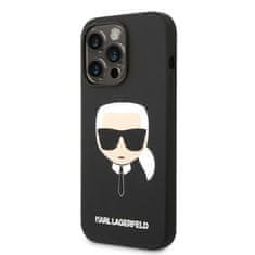 Karl Lagerfeld KLHMP14XSLKHBK hard silikonové pouzdro iPhone 14 PRO MAX 6.7" black Silicone Karl`s Head Magsafe