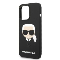 Karl Lagerfeld KLHMP14XSLKHBK hard silikonové pouzdro iPhone 14 PRO MAX 6.7" black Silicone Karl`s Head Magsafe