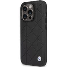 MobilPouzdra.cz Kryt BMW BMHCP14L22RQDK Apple iPhone 14 Pro black Leather Quilted