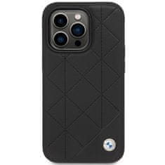 MobilPouzdra.cz Kryt BMW BMHCP14L22RQDK Apple iPhone 14 Pro black Leather Quilted