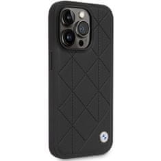 MobilPouzdra.cz Kryt BMW BMHCP14L22RQDK Apple iPhone 14 Pro black Leather Quilted