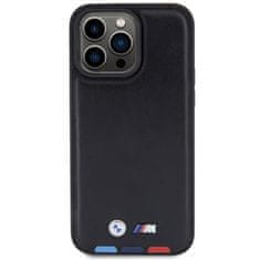 MobilPouzdra.cz Kryt BMW BMHCP15X22PTDK Apple iPhone 15 Pro Max Leather Stamp Tricolor black