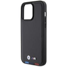 MobilPouzdra.cz Kryt BMW BMHCP15X22PTDK Apple iPhone 15 Pro Max Leather Stamp Tricolor black