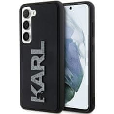 Karl Lagerfeld Originální kryt KARL LAGERFELD hardcase 3D Rubber Glitter Logo KLHCS24S3DMBKCK pro Samsung Galaxy S24 , barva černá