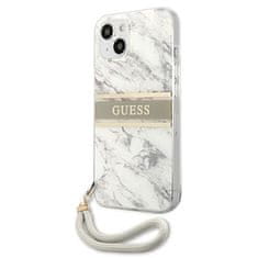 Guess Kryt Guess GUHCP13SKMABGR Apple iPhone 13 mini grey hardcase Marble Strap Collection