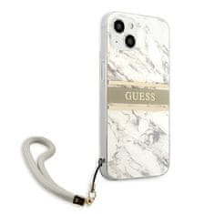 Guess Kryt Guess GUHCP13SKMABGR Apple iPhone 13 mini grey hardcase Marble Strap Collection