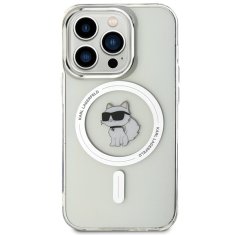 Karl Lagerfeld Originální kryt KARL LAGERFELD hardcase IML Choupette MagSafe KLHMP15LHFCCNOT for Apple iPhone 15 Pro , barva čirá