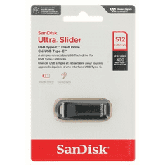 SanDisk Ultra Slider USB Type-C Flash Drive USB 3.2 Gen 1 512 GB, zasunovací konektor