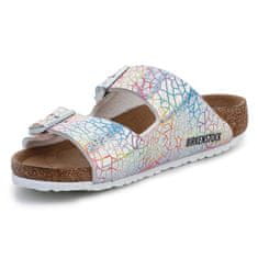 Birkenstock Arizona Kids Flashy Hologram Silver Žabky velikost 29