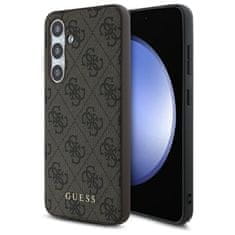 Guess Originální kryt GUESS - hardcase 4G Metal Gold Logo GUHCS24FEG4GFBR pro Samsung Galaxy S24 FE Brown