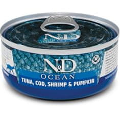 N&D OCEAN Cat konz. Tuna, Cod, Shrimp & Pumpkin 70 g