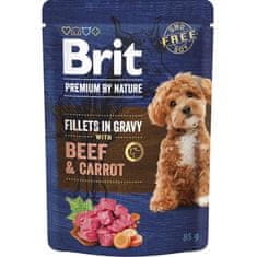 Brit Premium by Nature Dog kaps. Fillets in Gravy with Beef&Carrot 85g