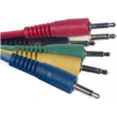 Stagg SPC060MJ E, 6x propojovací kabel Mini Jack/Mini Jack, 60 cm, různé barvy