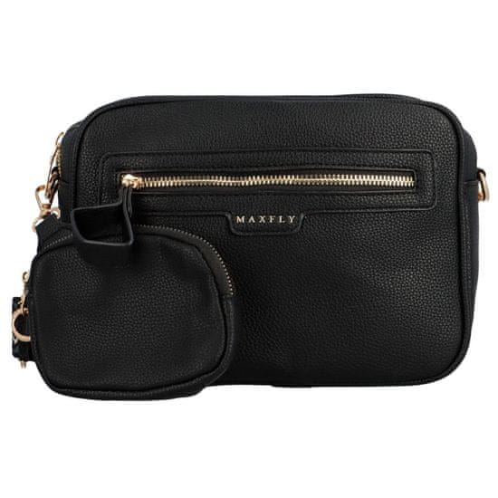 MaxFly Malá trendy dámská crossbody kabelka Ilijah, černá