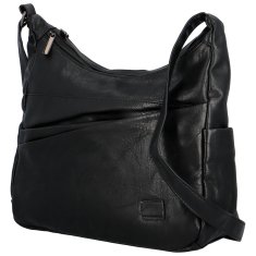 Urban Style Stylová dámská koženková crossbody kabelka Gianni, černá