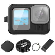 Puluz Sada Pouzdro Pouzdro Víčko Klapka USB kabel Popruh pro GoPro HERO 13 BLACK