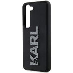 Karl Lagerfeld Originální kryt KARL LAGERFELD hardcase 3D Rubber Glitter Logo KLHCS24S3DMBKCK pro Samsung Galaxy S24 , barva černá