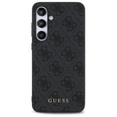 Guess Originální kryt GUESS - hardcase 4G Metal Gold Logo GUHCS24FEG4GFGR pro Samsung Galaxy S24 FE , barva šedá