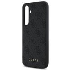 Guess Originální kryt GUESS - hardcase 4G Metal Gold Logo GUHCS24FEG4GFGR pro Samsung Galaxy S24 FE , barva šedá