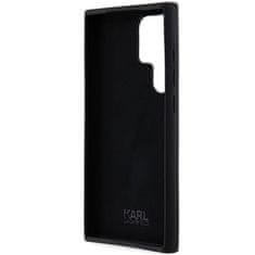 Karl Lagerfeld Originální kryt KARL LAGERFELD hardcase Silicone Choupette Metal Pin KLHCS24LSMHCNPK pro Samsung Galaxy S24 Ultra , barva černá