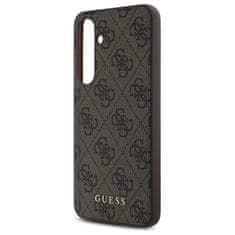 Guess Originální kryt GUESS - hardcase 4G Metal Gold Logo GUHCS24FEG4GFBR pro Samsung Galaxy S24 FE Brown