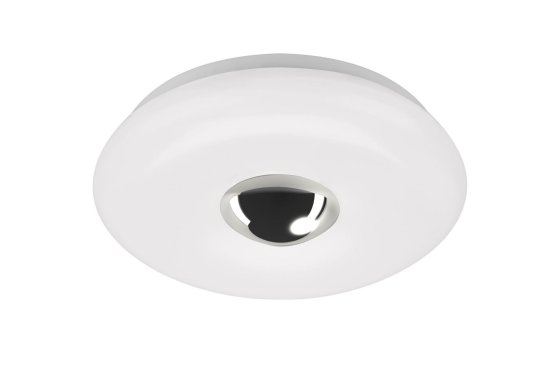 BRILONER BRILONER LED stropní svítidlo, pr. 29 cm, 12 W, 1200 lm, bílé-chrom BRI 2300-018