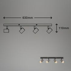 BRILONER BRILONER Bodové svítidlo 63 cm 4x E27 max. 60W antická stříbrná BRI 2222-044