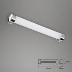 BRILONER BRILONER LED svítidlo k zrcadlu 33,2 cm 8W 720lm chrom IP44 BRI 2059-018