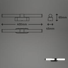 BRILONER BRILONER LED svítidlo k zrcadlu 40 cm 6 W 720lm černá BRI 2116015