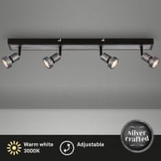 BRILONER BRILONER LED bodové svítídlo, 64 cm, 4x GU10, 4,9 W, 460 lm, antická stříbrná BRI 2927-044