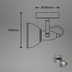 BRILONER BRILONER Bodové svítidlo pr. 10 cm 1x E14 max. 40W antická stříbrná BRILO 2049-014