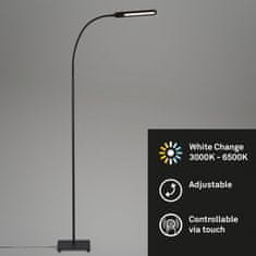 BRILONER BRILONER LED CCT stojací svítidlo s dotykovým vypínačem 183 cm 8W 600lm černá BRILO 1389-015