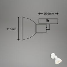 BRILONER BRILONER Bodové svítidlo pr. 9 cm 1x E14 max. 25W bílé BRILO 2674-016