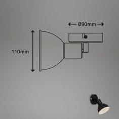 BRILONER BRILONER Bodové svítidlo pr. 9 cm 1x E14 max. 25W černá BRILO 2674-015