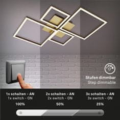 BRILONER BRILONER LED rám 75 cm 44W 4000lm zlatá BRILO 3128-017